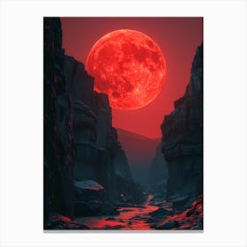 Red Moon 2 Canvas Print