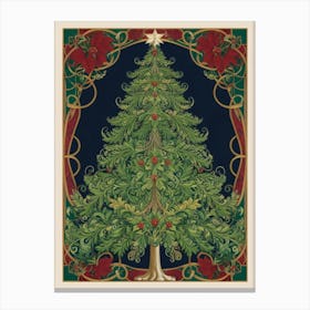 Christmas Tree Style William Morris 6 Canvas Print