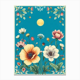 Floral Background Canvas Print