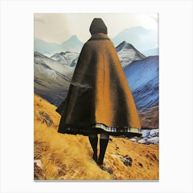 Woman In A Cloak Canvas Print