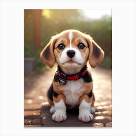 Beagle Puppy 1 Canvas Print