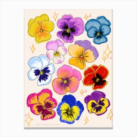 Pretty Pretty Pansies Canvas Print