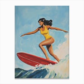 Surfer Girl Canvas Print