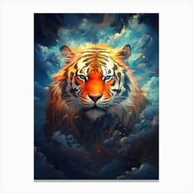 Tiger In The Clouds Canvas Print