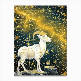 Zodiac Goat Canvas Print