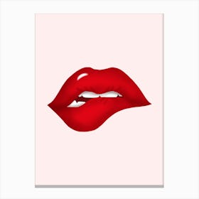 Red Lips 1 Canvas Print