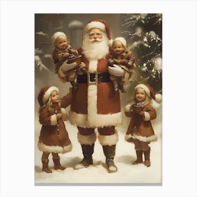 Santa Claus With Children 7 Canvas Print