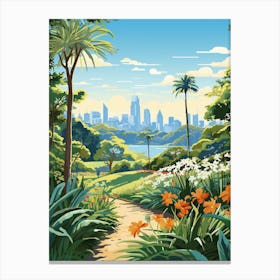 Royal Botanic Garden Melbourne Australia 4 Illustration Canvas Print