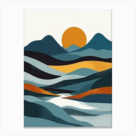 Scotland, Minimalism Canvas Print