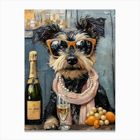 Fancy Airedale 8 Canvas Print