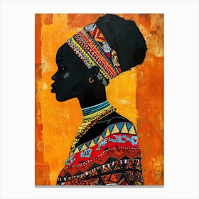 Nomadic Whispers; Boho Journey |The African Woman Series Canvas Print
