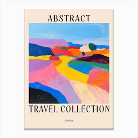 Abstract Travel Collection Poster Jordan 5 Canvas Print