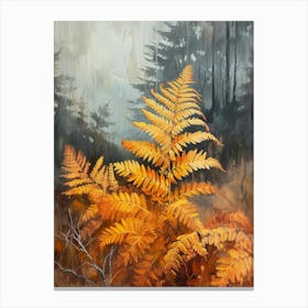 Autumn Fern Painting 1 Canvas Print