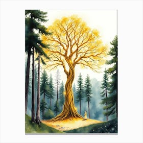 Golden Tree 2 Canvas Print