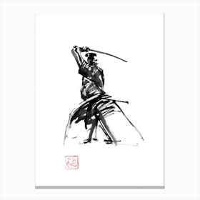 Samurai En Garde 02 Canvas Print