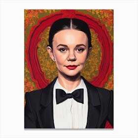 Carey Mulligan Illustration Movies Canvas Print