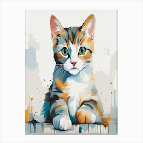 Cat Painting 1 Canvas Print