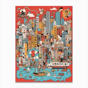 Hong Kong City Canvas Print