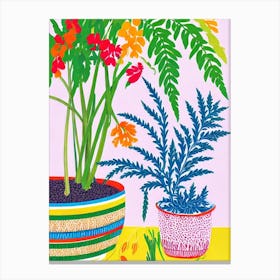 Asparagus Fern Eclectic Boho Plant Canvas Print