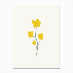 Yellow Flowers Canvas Print
