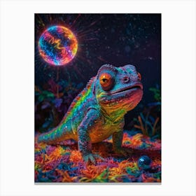 Psychedelic Lizard Canvas Print