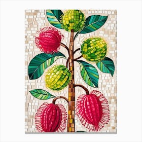 Guava Tree Mosaic Canvas Print