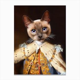 King Ramsay The Cat Pet Portraits Canvas Print