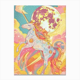 Unicorn In The Sky two Canvas Print