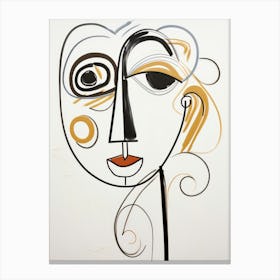 'The Face Of A Woman' 1 Canvas Print