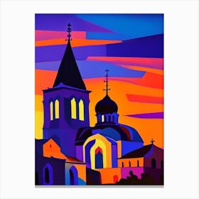 Abstract Cathedral Sunrise Canvas Print