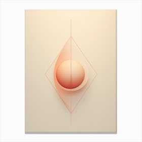 Minimalist Geometry Abstract Illustration 24 Canvas Print