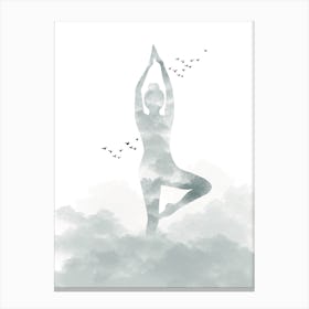Yoga pose 1 Canvas Print