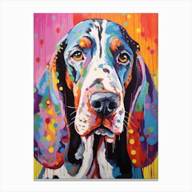 Pop Art Basset Hound 1 Canvas Print