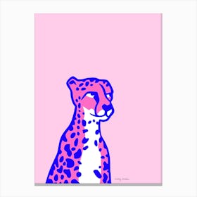 Pink Cheetah Canvas Print