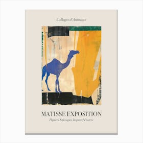 Camel 2 Matisse Inspired Exposition Animals Poster Canvas Print