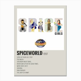 Spice Girls 1997 Music Poster Canvas Print