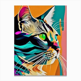 Electric Cat Canvas Print