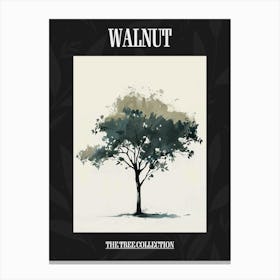 Walnut Tree Pixel Illustration 4 Poster Canvas Print