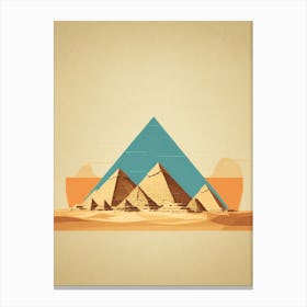Pyramids Canvas Print