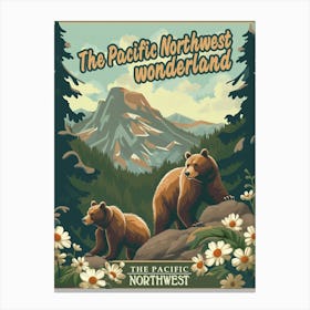 Majestic Pacific Northwest Poster Canvas Print