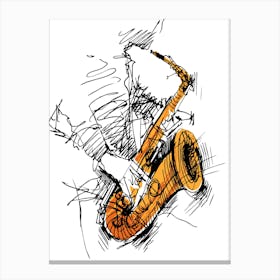 Saxophone 1 Canvas Print