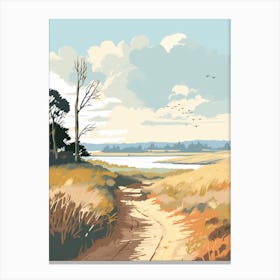 The Thames Path England 2 Hiking Trail Landscape Canvas Print