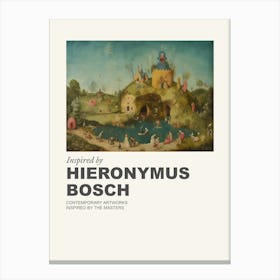 Museum Poster Inspired By Hieronymus Bosch 2 Canvas Print