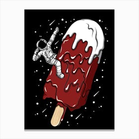 Ice Cream Astronaut - Chocolate Canvas Print