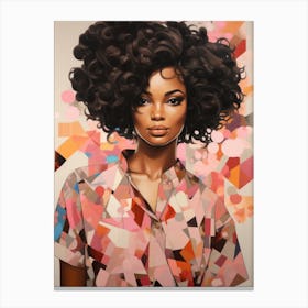 Afro Girl 3 Canvas Print