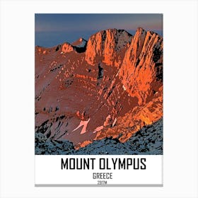 Iamfy 211 1029 Olympus Mountain Copy Canvas Print