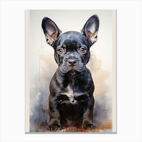 Sweet Serenade of a Frenchie Canvas Print