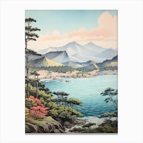 Sado Island In Niigata, Ukiyo E Drawing 4 Canvas Print