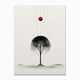 Modern minimal Tree Of Life Canvas Print