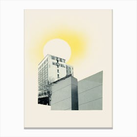 Urban Sun Collage Canvas Print